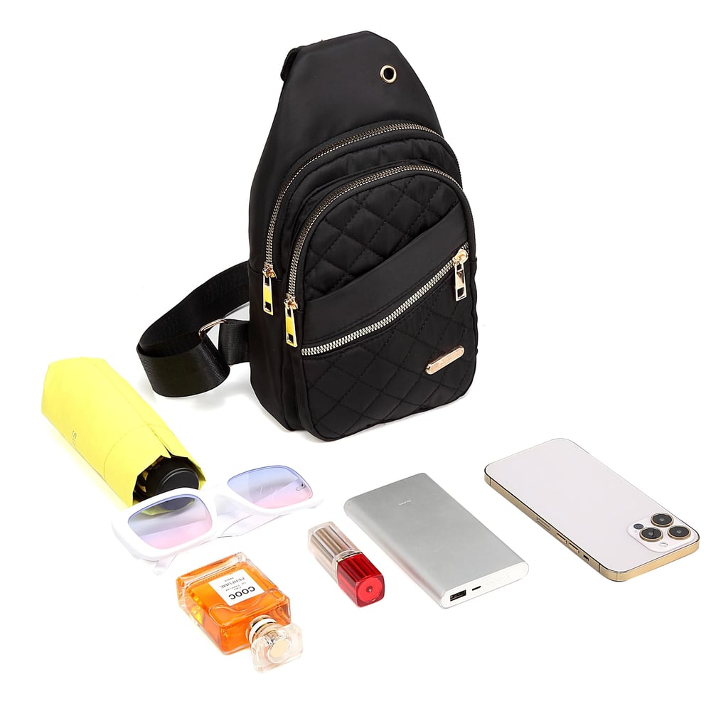 Solid Color Quilted Fanny Pack