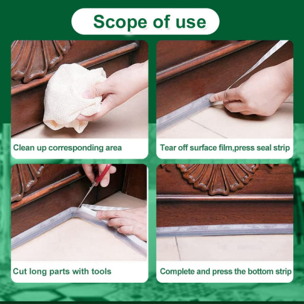 Door Gap Sealing Strip To Prevent Insects And Make The Room Air, Sound, Dust & Water Proof