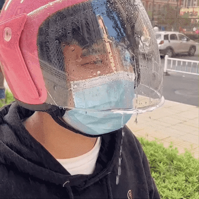 Anti-fog helmet film