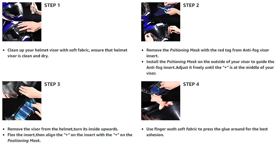 Anti-fog helmet film