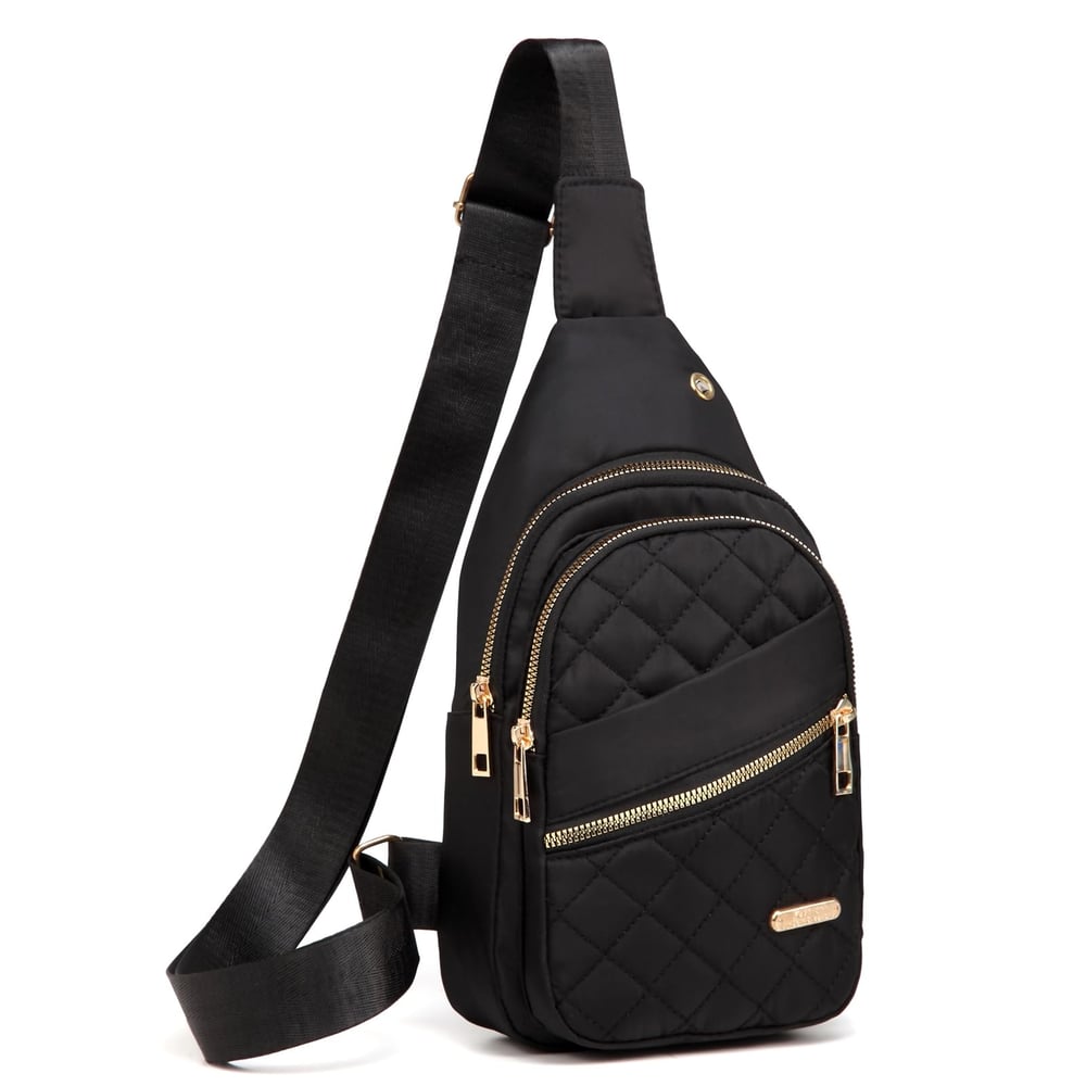 Solid Color Quilted Fanny Pack