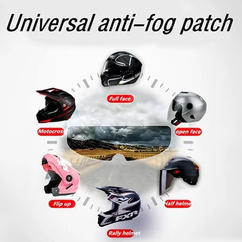 Anti-fog helmet film