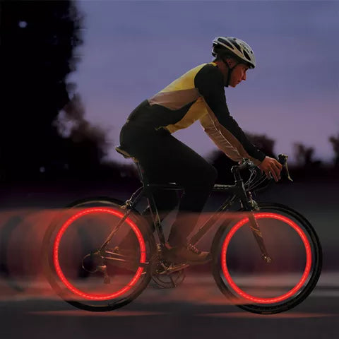 LED Wheel Valve Lights Motion Activated Neon Glow for Cars & Bikes