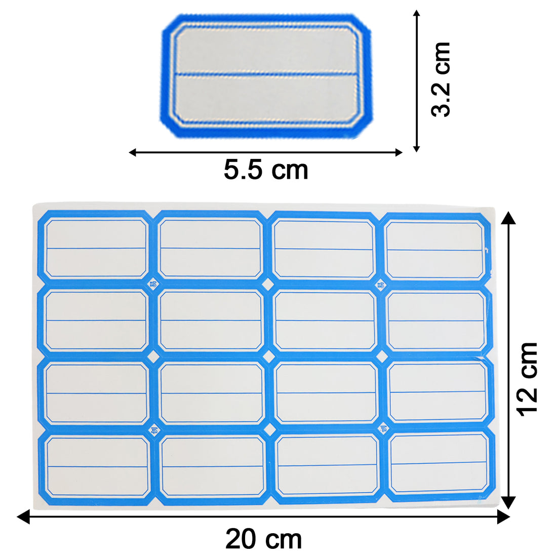 Multipurpose Writable Blank Label Sticker Sheets