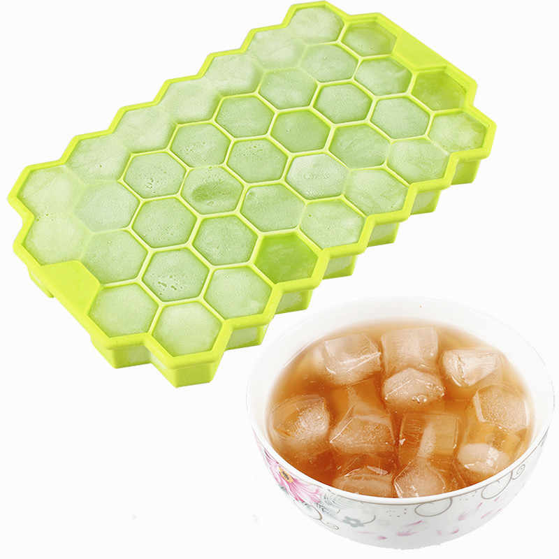 37 Ice Cube Tray with Removable Lid Silicone