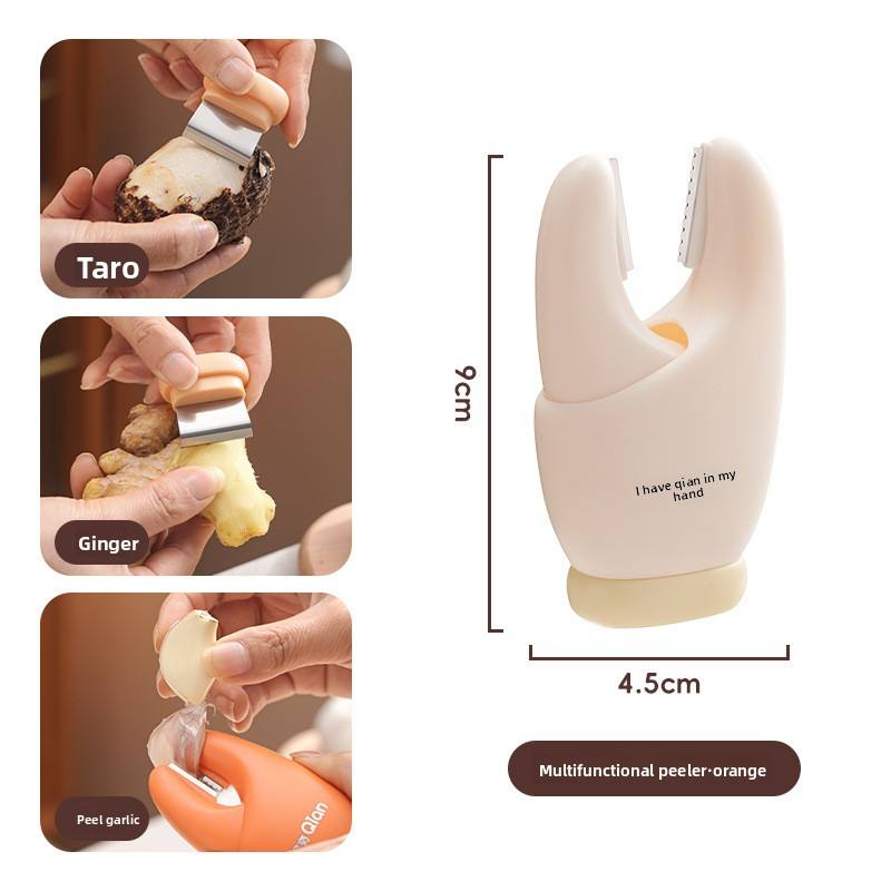 2-in-1 Magnetic Garlic Peeler & Ginger Scraper