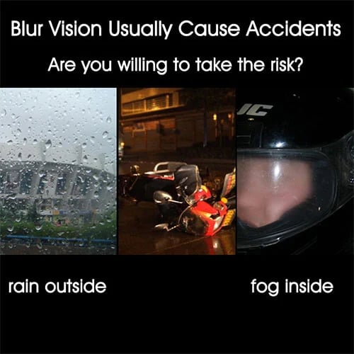Anti-fog helmet film