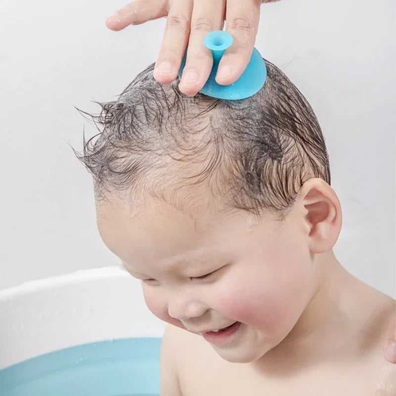 Soft Silicone Baby Bath Hair Washing Brush