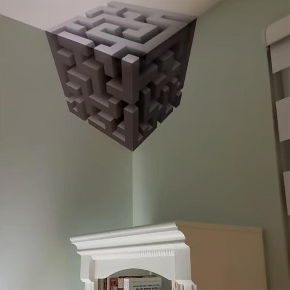 3D Optical Illusion Wall Corner Design