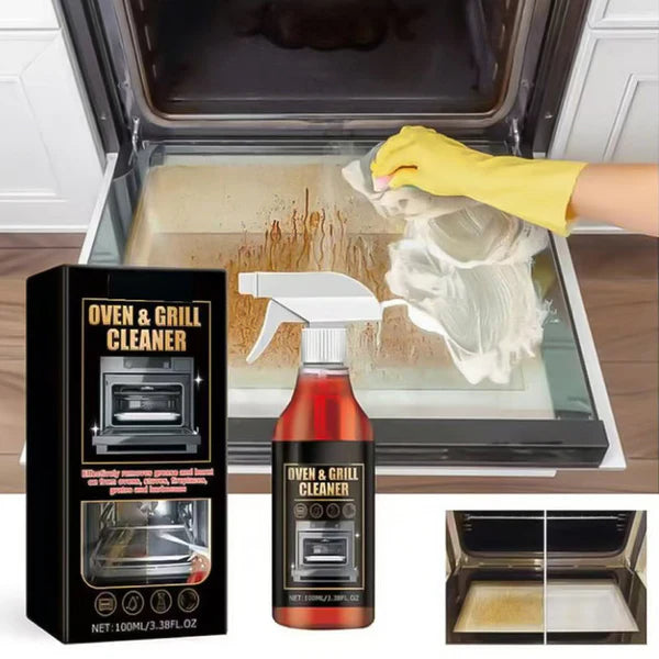 Heavy-Duty Oven & Grill Cleaner Spray Instant Grease & Stain Remover
