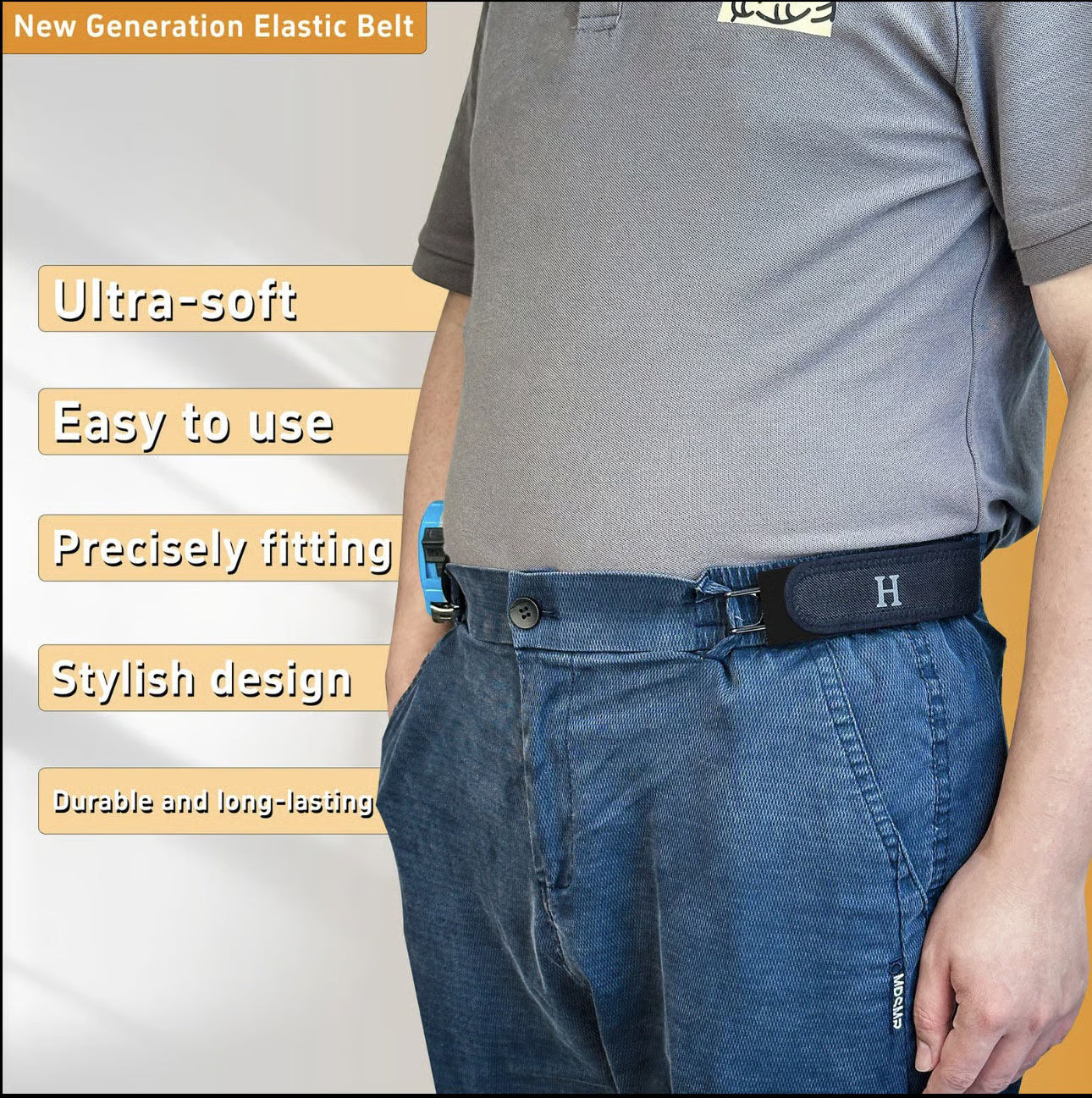 Tactical Metal Hook Elastic Belt (Unisex)