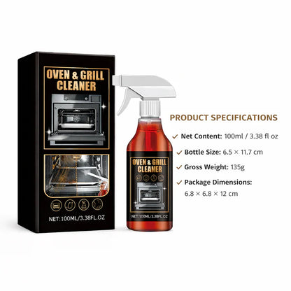 Heavy-Duty Oven & Grill Cleaner Spray Instant Grease & Stain Remover