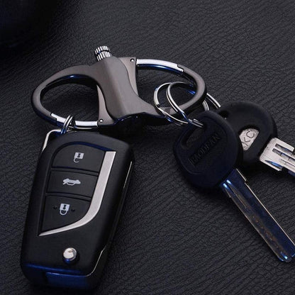 Essential metal keychain
