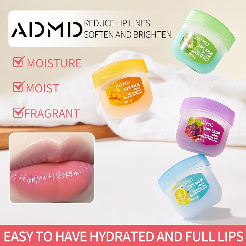 8Pcs Fruit Flavored Lip Care Set
