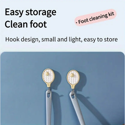 Ergonomic Long Handle Foot Scrub Brush
