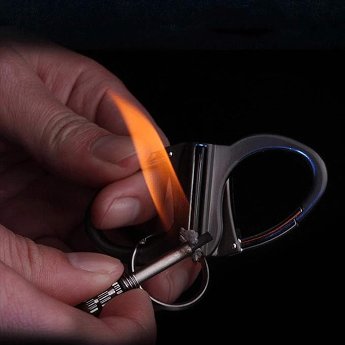 Essential metal keychain