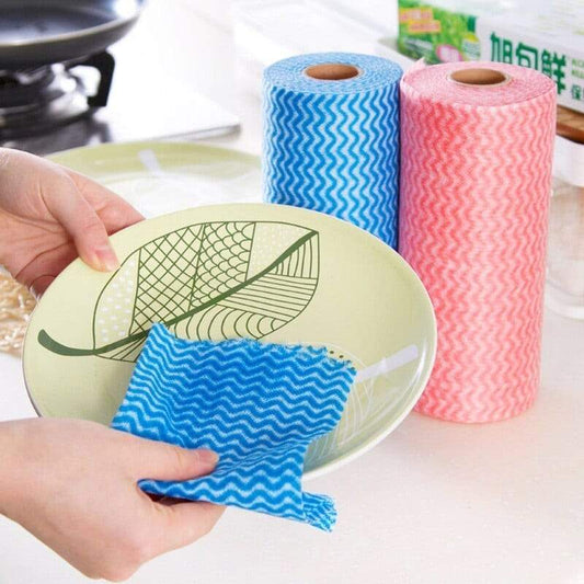 50 Sheet Roll Tissue Paper Cleaning Wipes