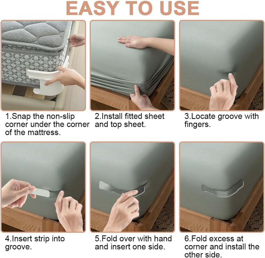 No Slip Bed Corner Clips