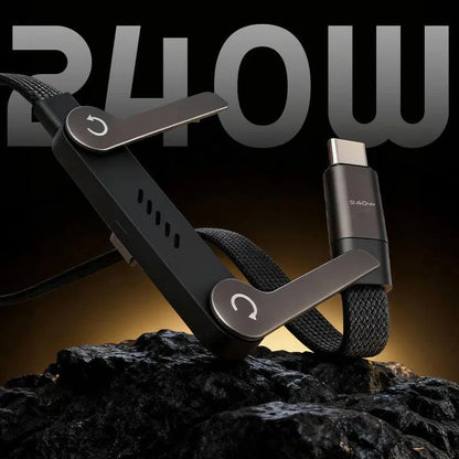 240w super fast charging Invisible Holder Charger Cable with Stand