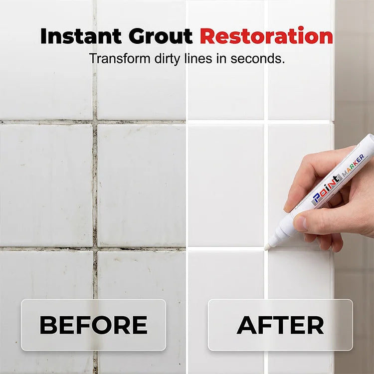 Waterproof Tile Grout Marker Pen for Kitchen & Bathroom Restoration