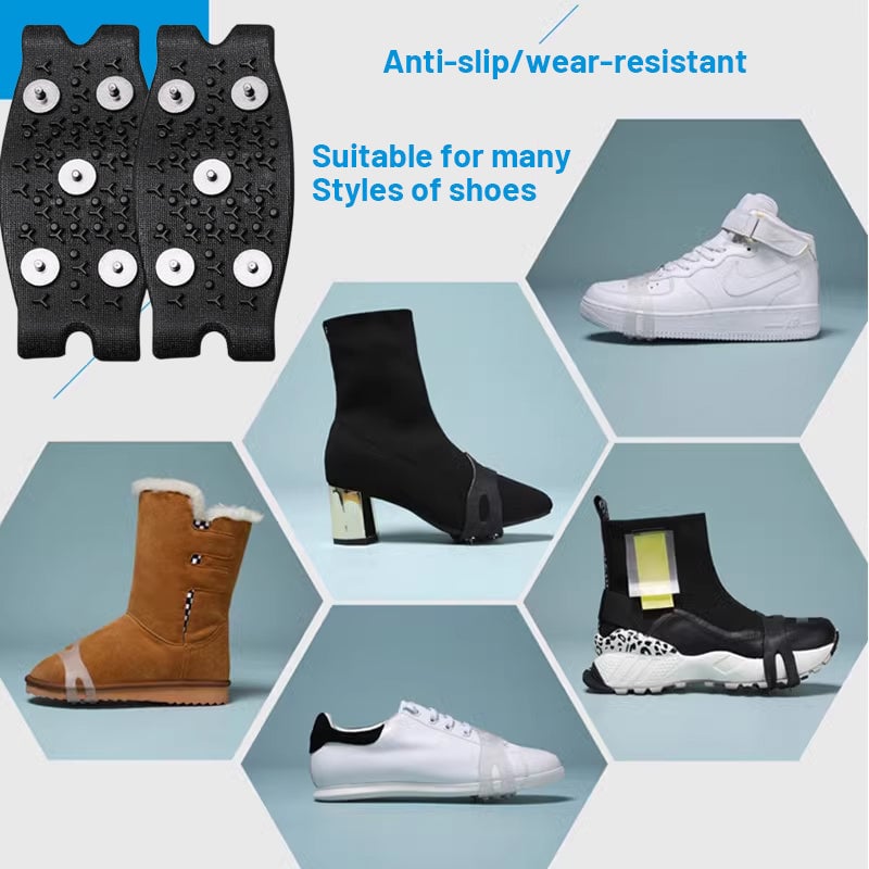 🎅Manganese Steel Spikes Anti-Slip Shoe Covers
