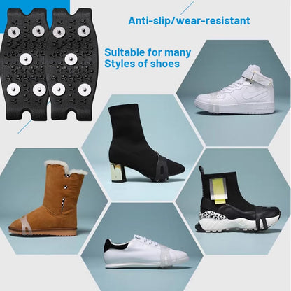 🎅Manganese Steel Spikes Anti-Slip Shoe Covers
