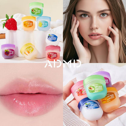 8Pcs Fruit Flavored Lip Care Set