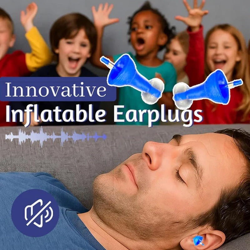 Inflatable Silicone Earplugs ( PAIR )