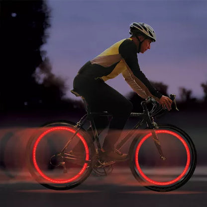 LED Wheel Valve Lights Motion Activated Neon Glow for Cars & Bikes