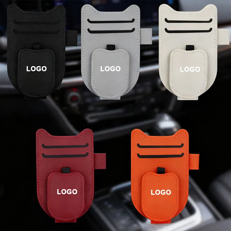 🚗Sun visor glasses holder for cars easily accessible, space-saving, versatile