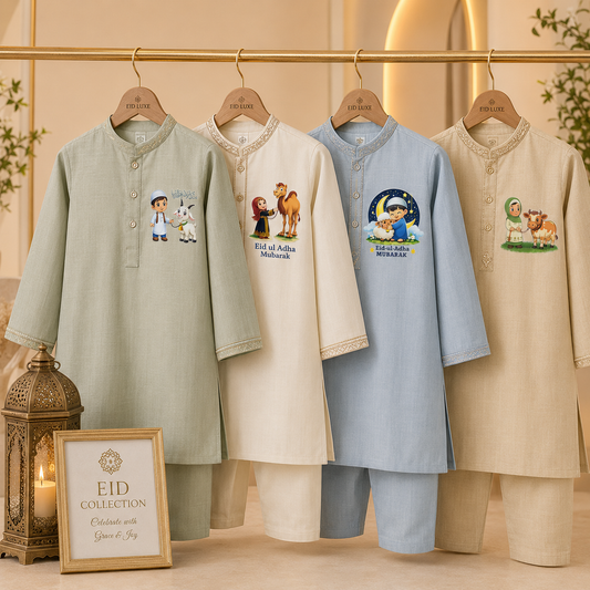 Cute Eid ul Adha Kids Sticker Sheet For Dresses