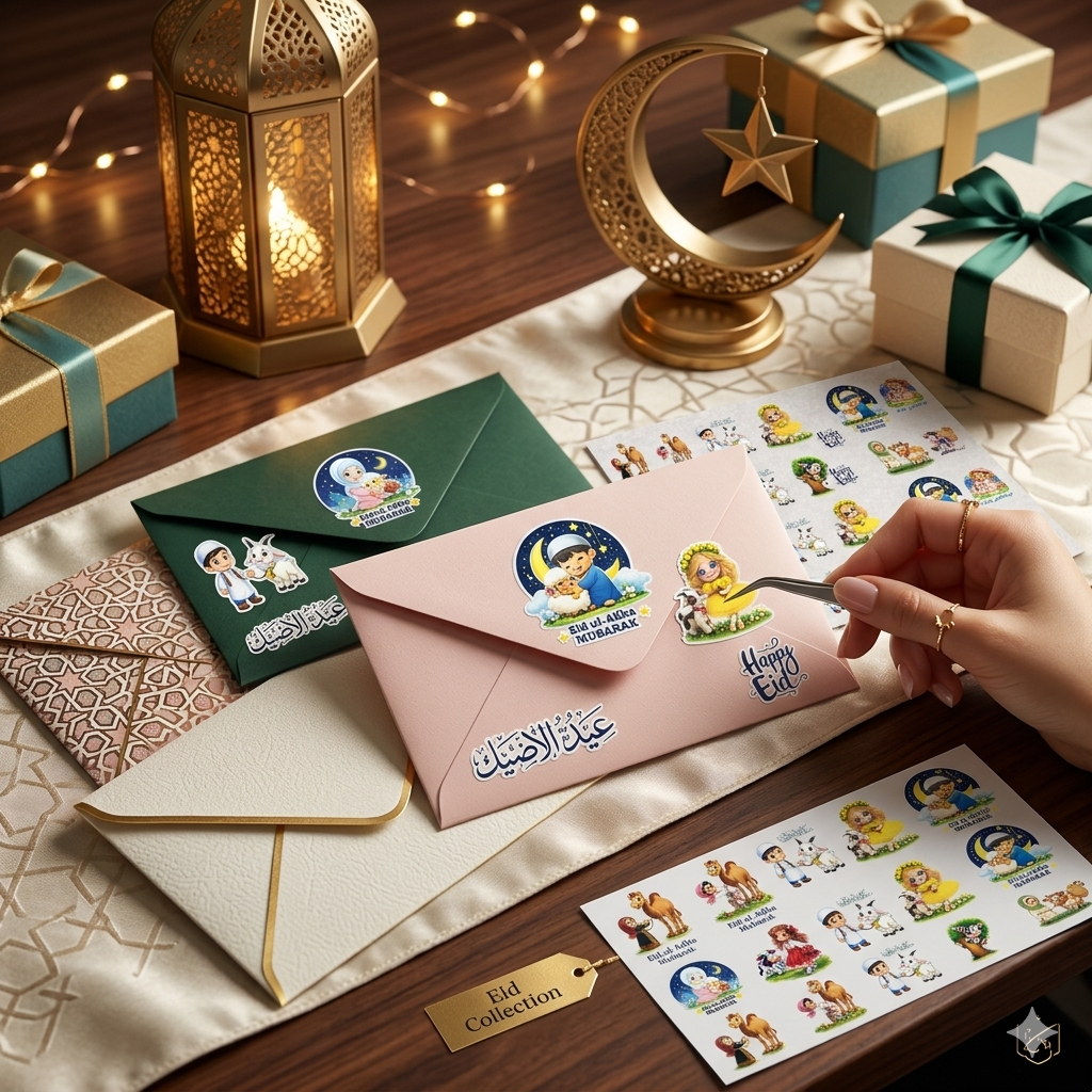 Cute Eid ul Adha Kids Sticker Sheet For Dresses