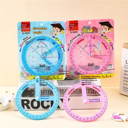360° Rotatable Activity Angle Ruler for Students