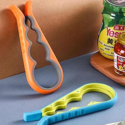 4-In-1 Multifunctional Non-Slip Jar Opener & Bottle Opener Tool