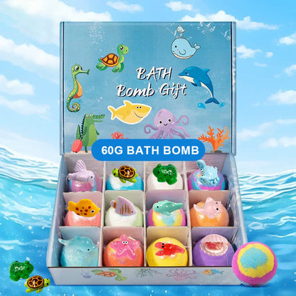 Natural Essential Oil Kids Bubble Bath Bombs Gift