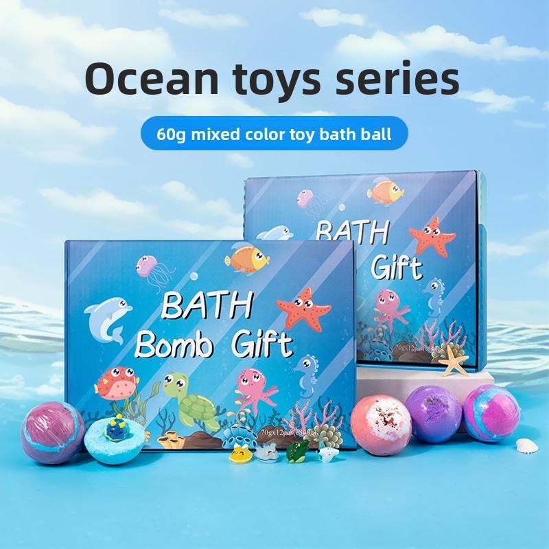 Natural Essential Oil Kids Bubble Bath Bombs Gift