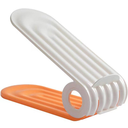 Adjustable Double-Deck Space-Saving Shoe Slot Organizer