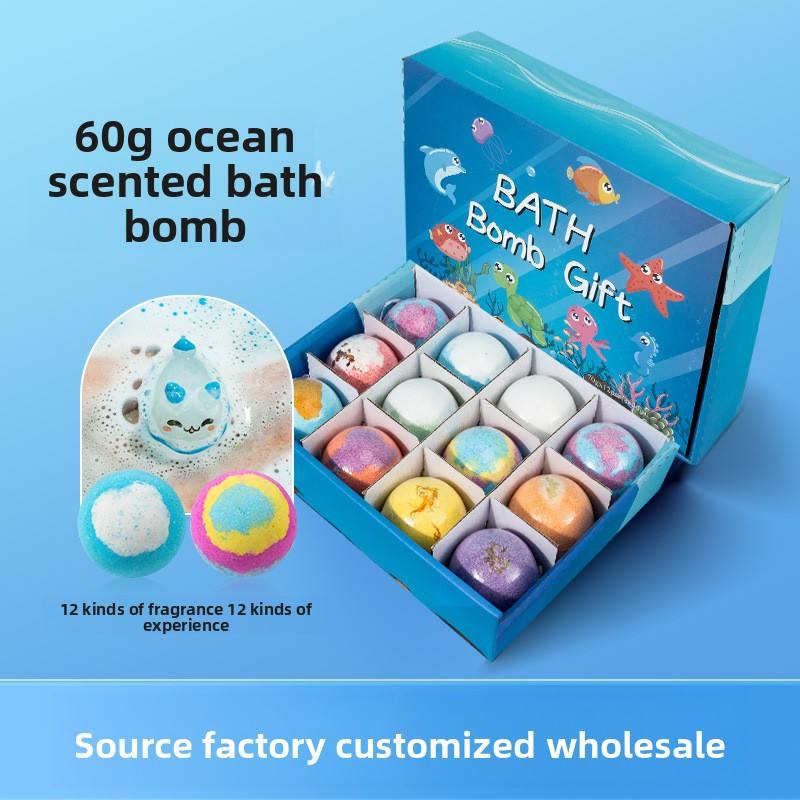 Natural Essential Oil Kids Bubble Bath Bombs Gift