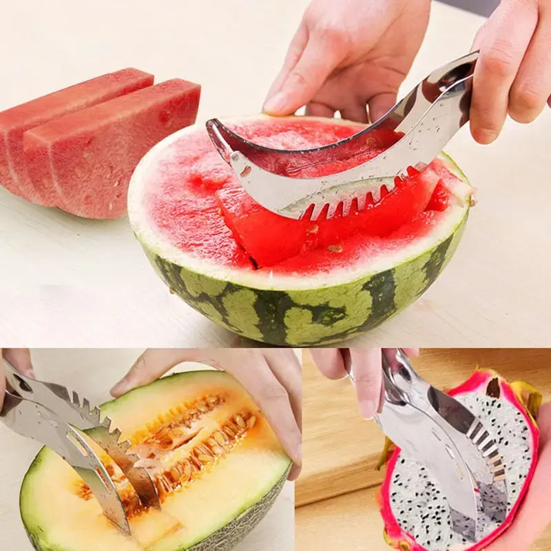 Ultimate 2-in-1 Watermelon Slicer & Server: Fast, Mess-Free & Perfect Slices!
