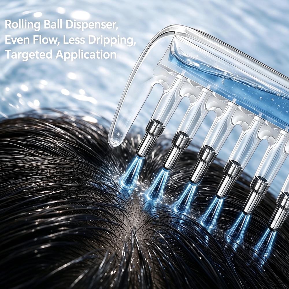 2 in 1 Hair oil applicator comb