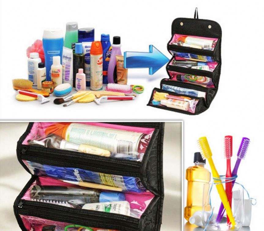Big Capacity Folding Make up Cosmetic Bag