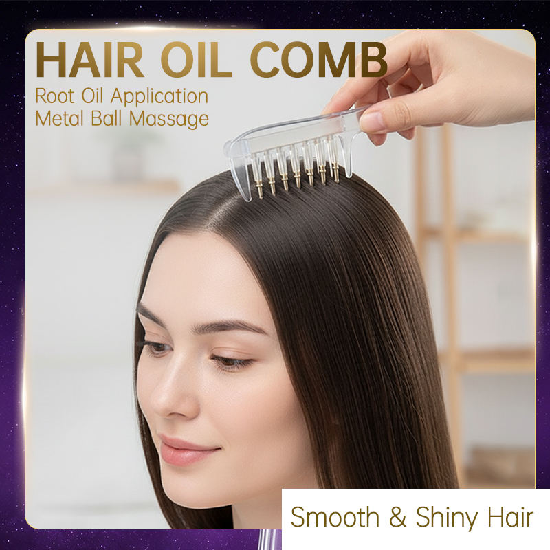 2 in 1 Hair oil applicator comb
