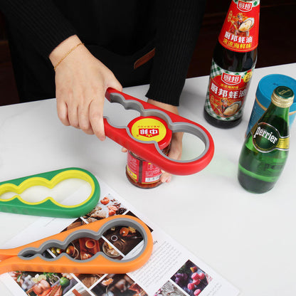 4-In-1 Multifunctional Non-Slip Jar Opener & Bottle Opener Tool