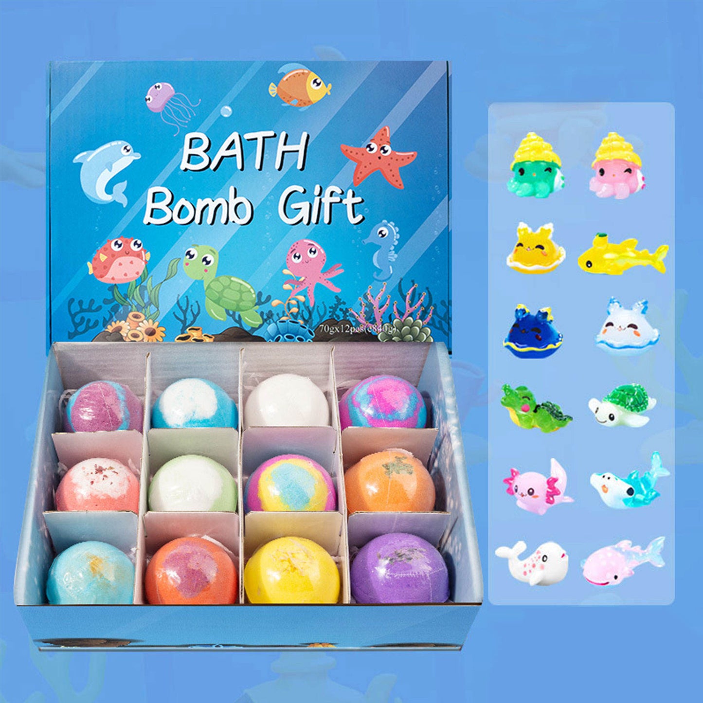 Natural Essential Oil Kids Bubble Bath Bombs Gift