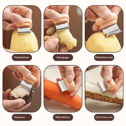 2-in-1 Magnetic Garlic Peeler & Ginger Scraper