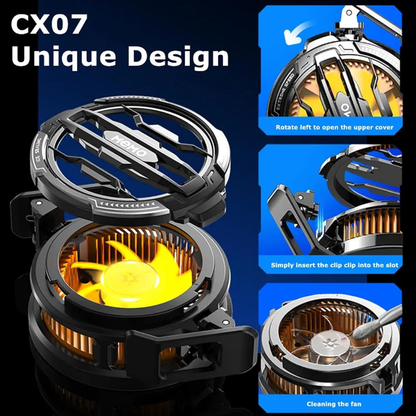 CX07 Magnetic Gaming Phone Cooling Fan – Ultra Silent Radiator