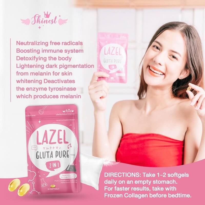 Lazel Gluta Pure Skin Brightening Supplement