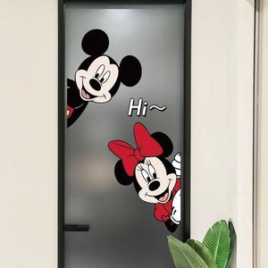 Mickey & Minnie Glass Stickers