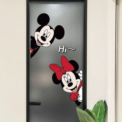 Mickey & Minnie Glass Stickers