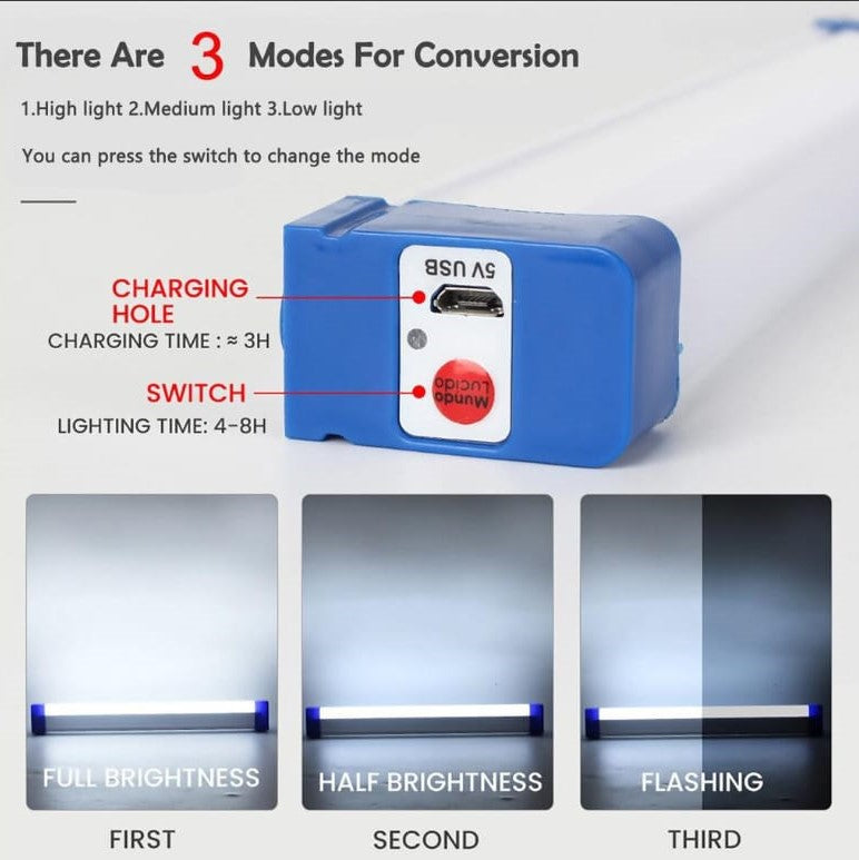 USB Charging Emergency Light With Mobile Charging Feature (30 CM)